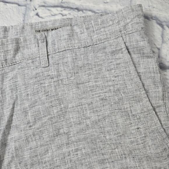 NWT Goodfellow Men's Linen Blend Shorts Gray Flat Front Every Wear Preppy sz 36 - Picture 2 of 12